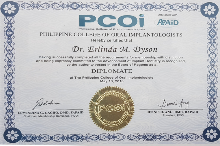 Eximus Dental diplomate-pcoi-v2-1 Our Doctor  